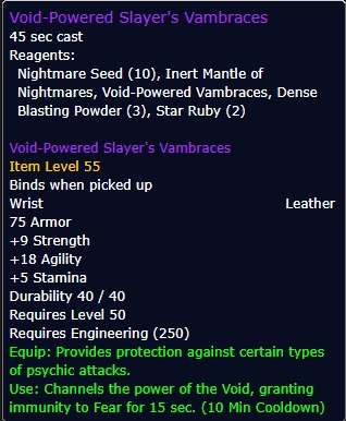 Void-Powered Slayer's Vambraces